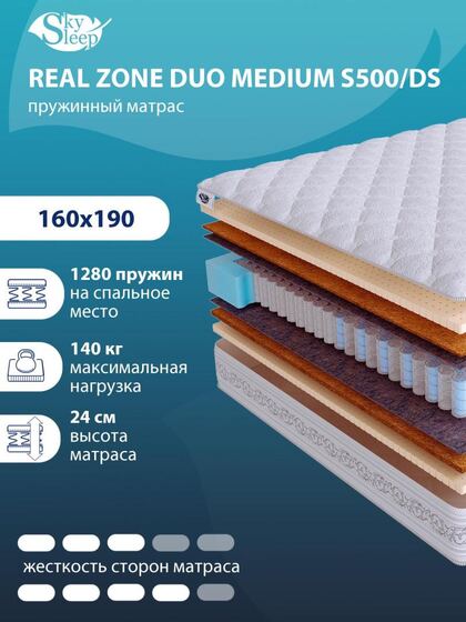 Матрас Real Zone Duo Medium S500/DS