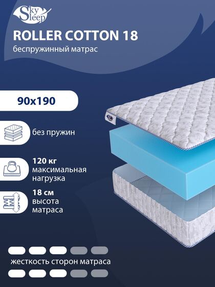 Матрас SkySleep ROLLER Cotton 18