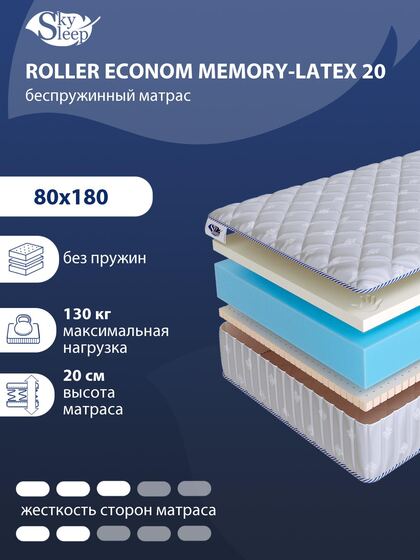 Матрас SkySleep ROLLER Econom Memory-Latex 20