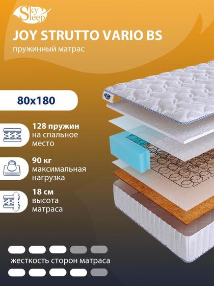 Матрас SkySleep JOY STRUTTO VARIO BS