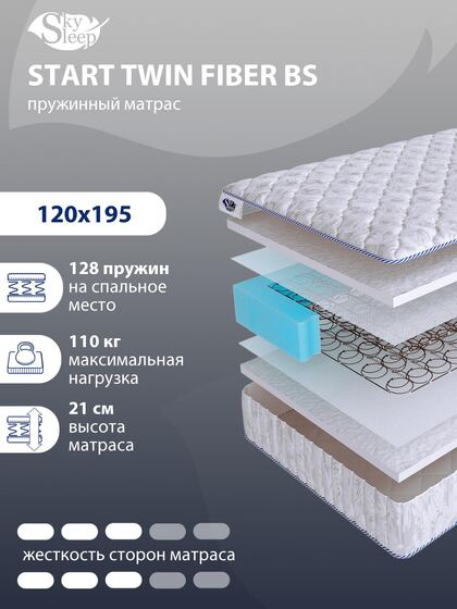 Матрас SkySleep START TWIN FIBER BS