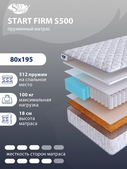 Матрас SkySleep START FIRM S500