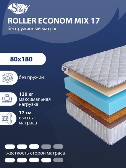 Матрас SkySleep ROLLER Econom Mix 17
