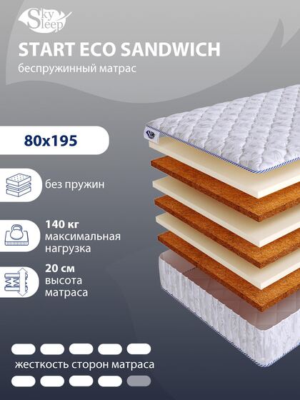Матрас SkySleep START ECO SANDWICH