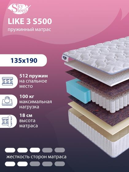 Матрас SkySleep LIKE 3 S500