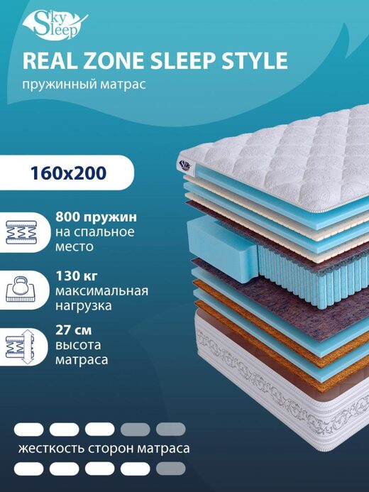 Матрас REAL ZONE Sleep Style