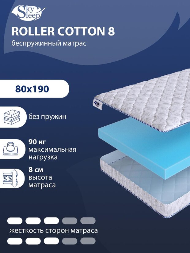Матрас SkySleep ROLLER Cotton 8