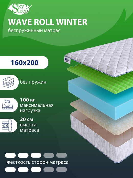 Матрас SkySleep WAVE Roll Winter