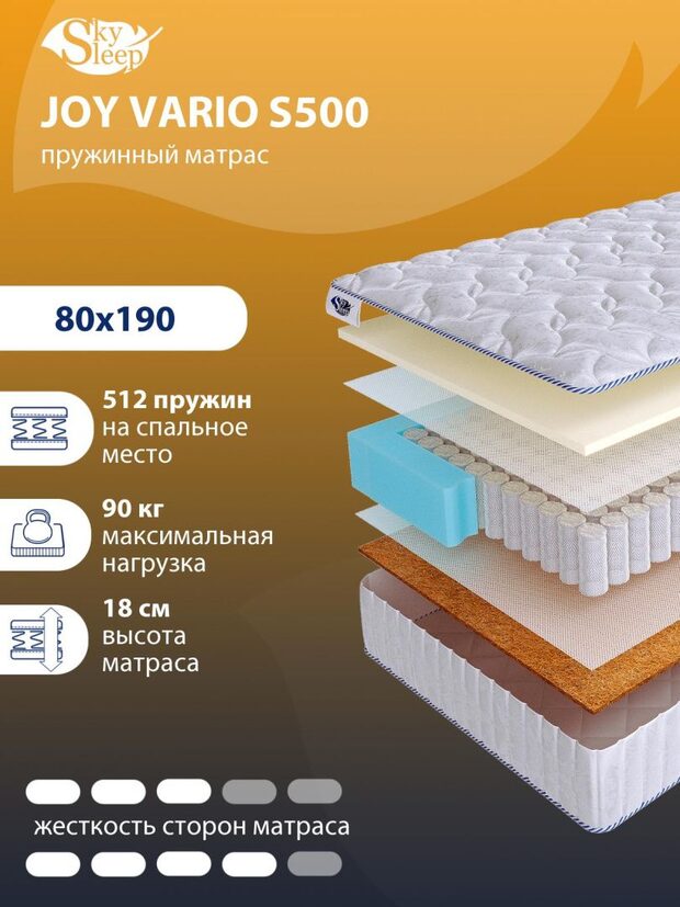 Матрас SkySleep JOY VARIO S500