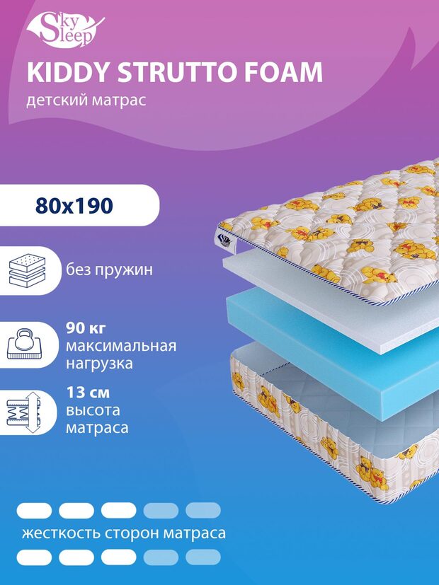 Матрас SkySleep KIDDY Strutto Foam