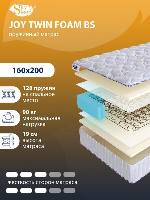 Матрас SkySleep JOY TWIN FOAM BS