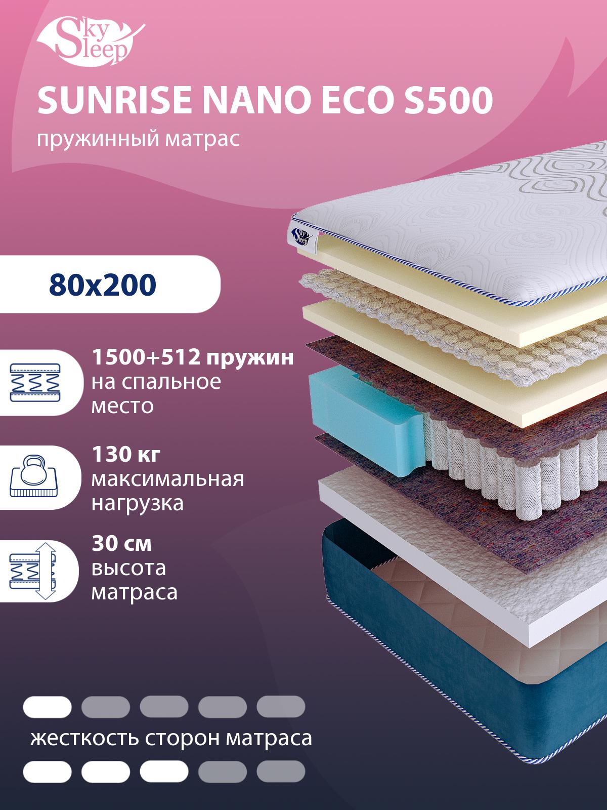 Матрас SkySleep SUNRISE NANO Eco S500