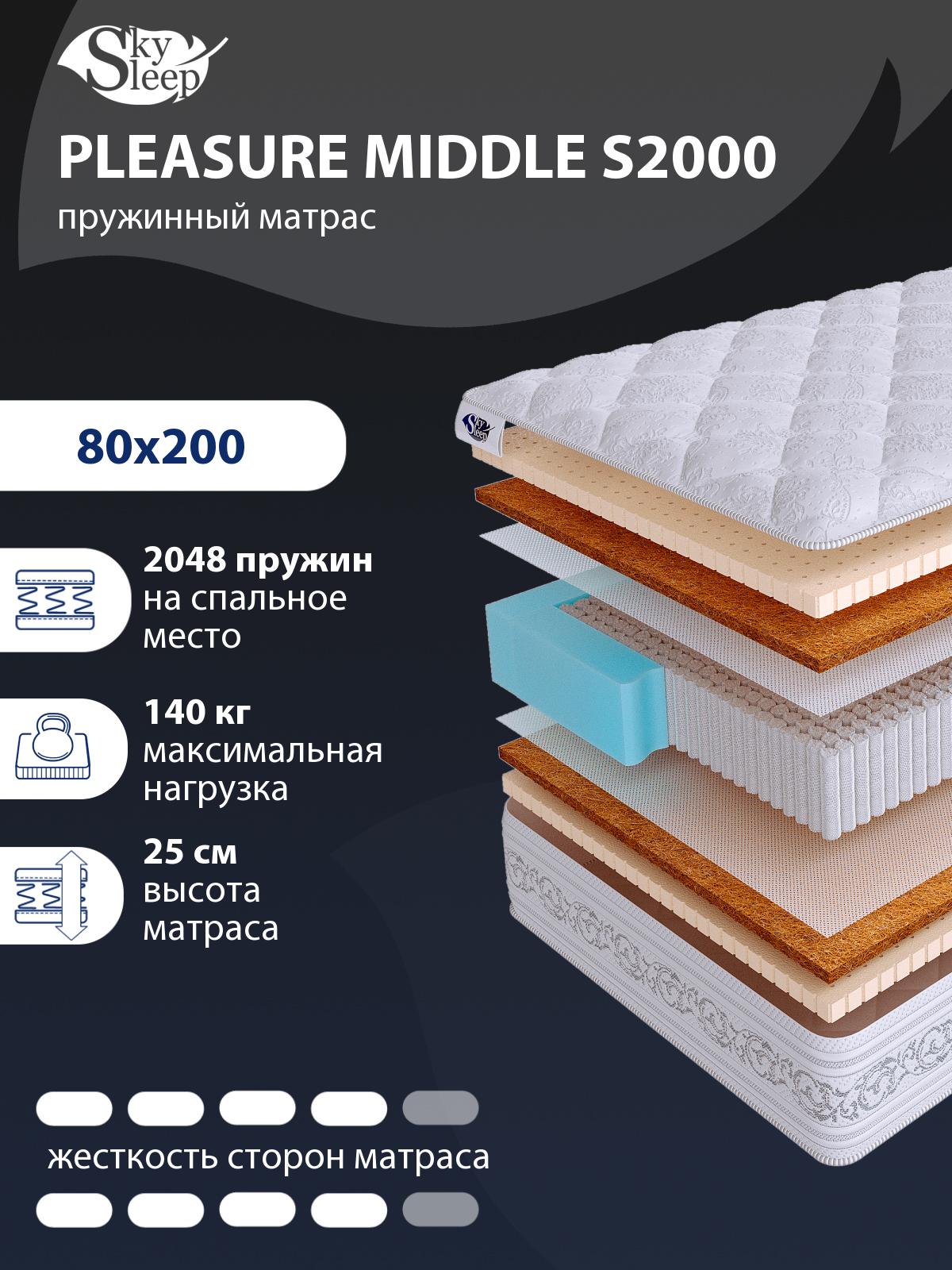 Матрас SkySleep PLEASURE MIDDLE S2000
