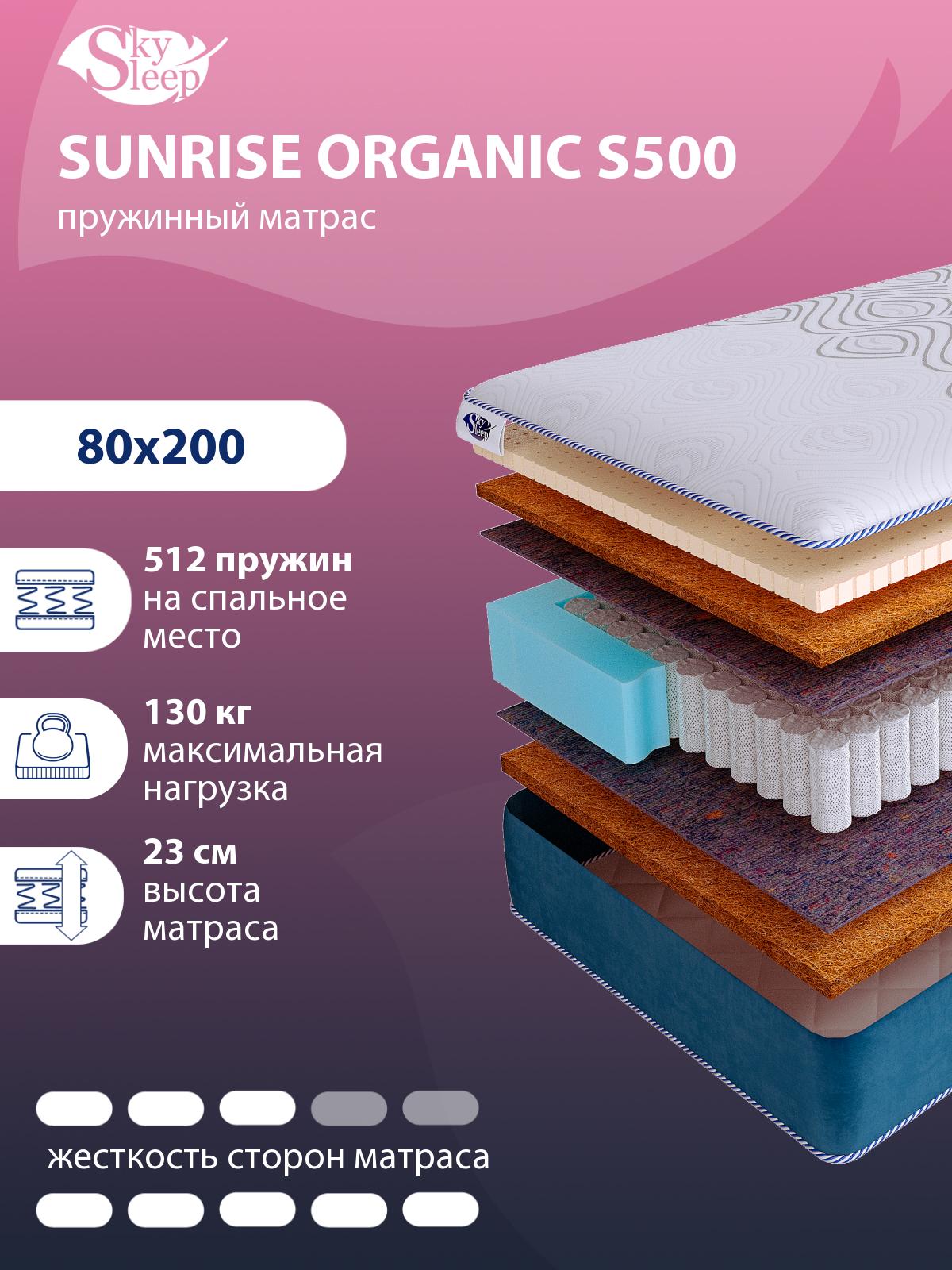 Матрас SkySleep SUNRISE Organic S500