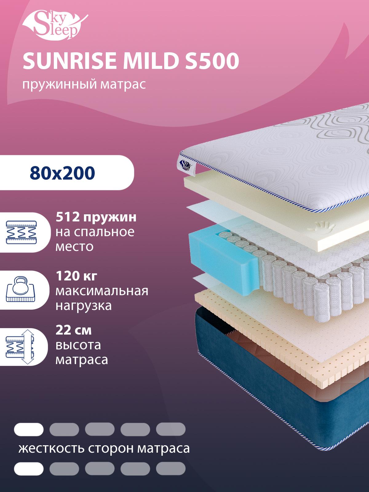 Матрас SkySleep SUNRISE Mild S500