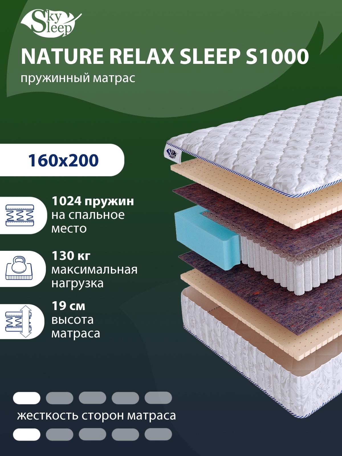 Матрас SkySleep NATURE RELAX SLEEP S1000