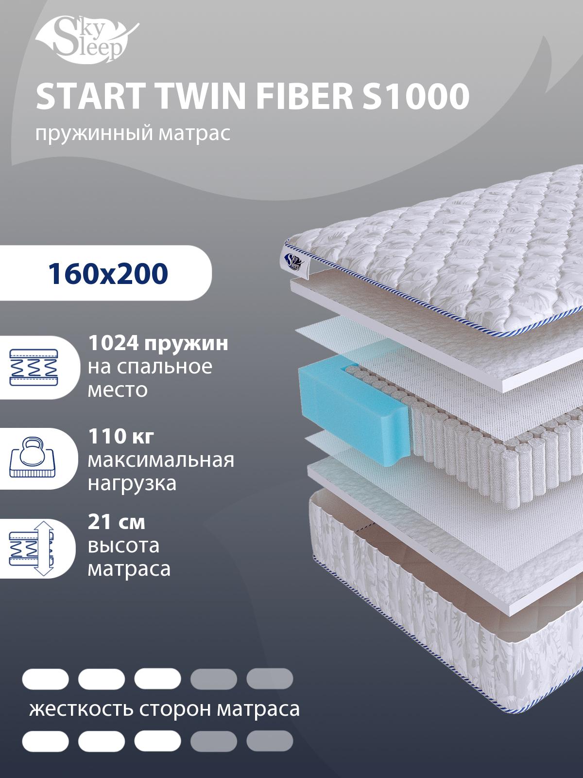 Матрас SkySleep START TWIN FIBER S1000