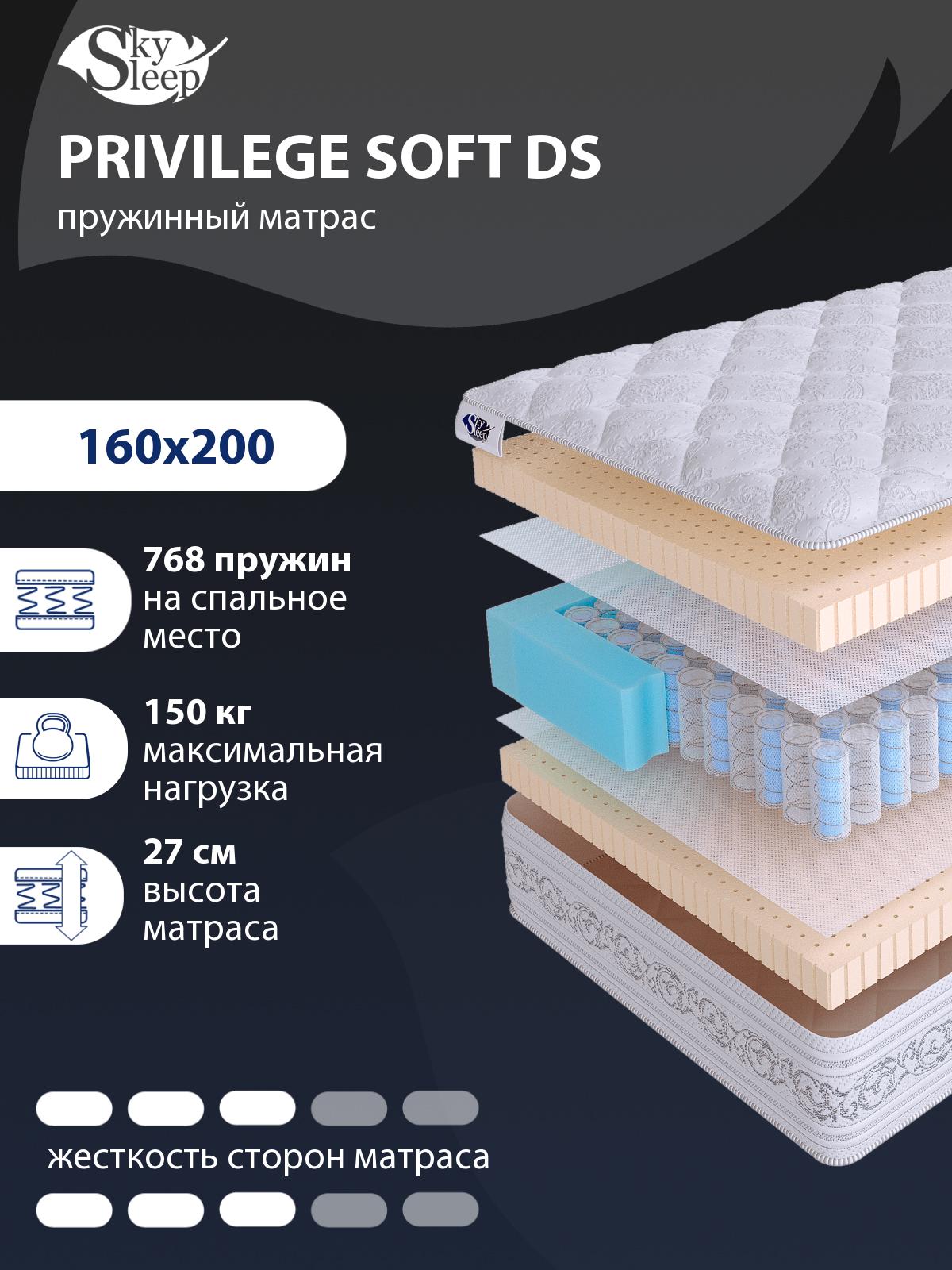 Матрас SkySleep PRIVILEGE SOFT DS