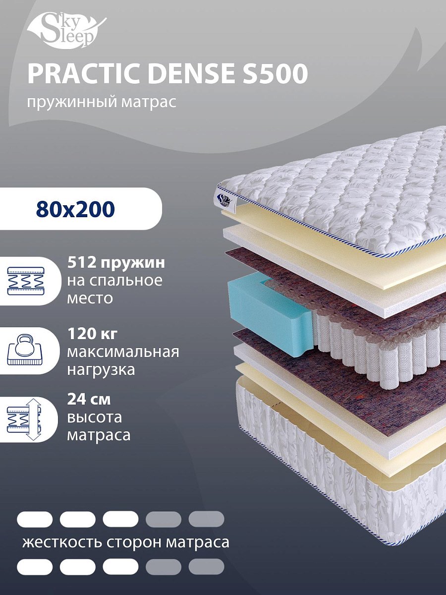 Матрас SkySleep PRACTIC DENSE S500
