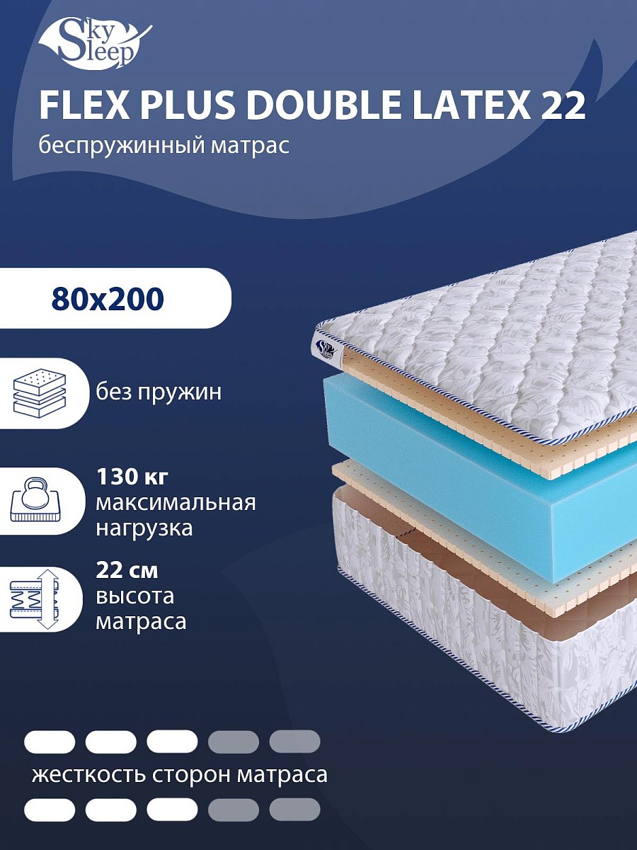 Матрас SkySleep Flex Plus Double Latex 22