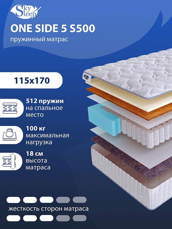 Матрас SkySleep ONE SIDE 5 S500