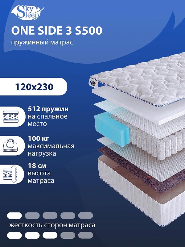 Матрас SkySleep ONE SIDE 3 S500