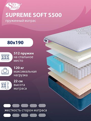 Матрас SkySleep SUPREME SOFT S500 фото 1