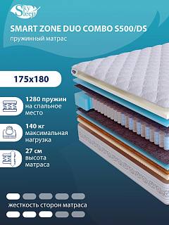 Матрас SMART ZONE DUO Combo S500/DS фото 1