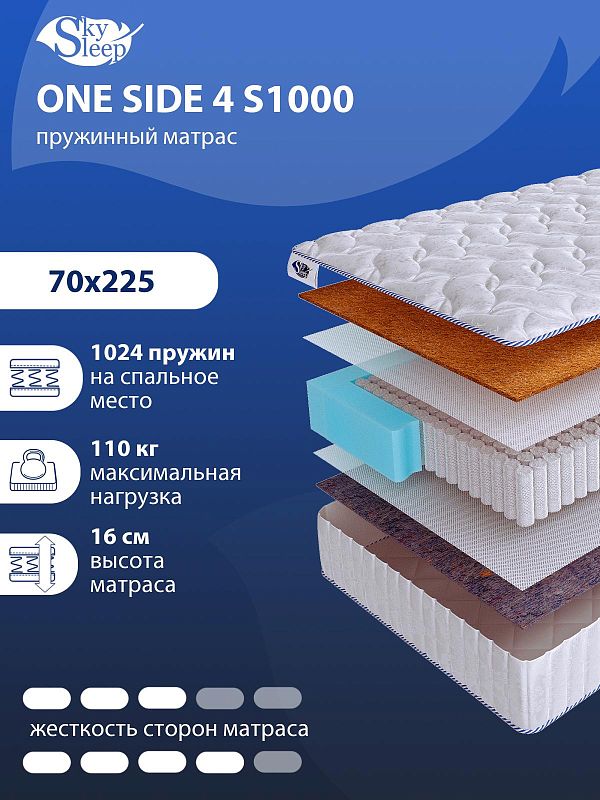 Матрас SkySleep ONE SIDE 4 S1000