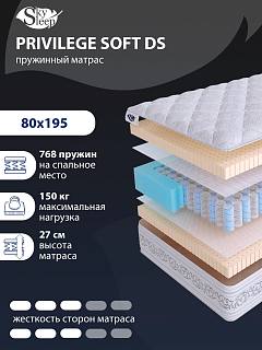 Матрас SkySleep PRIVILEGE SOFT DS фото 1