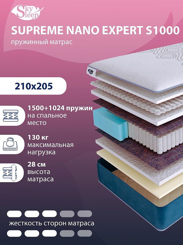 Матрас SkySleep SUPREME NANO EXPERT S1000