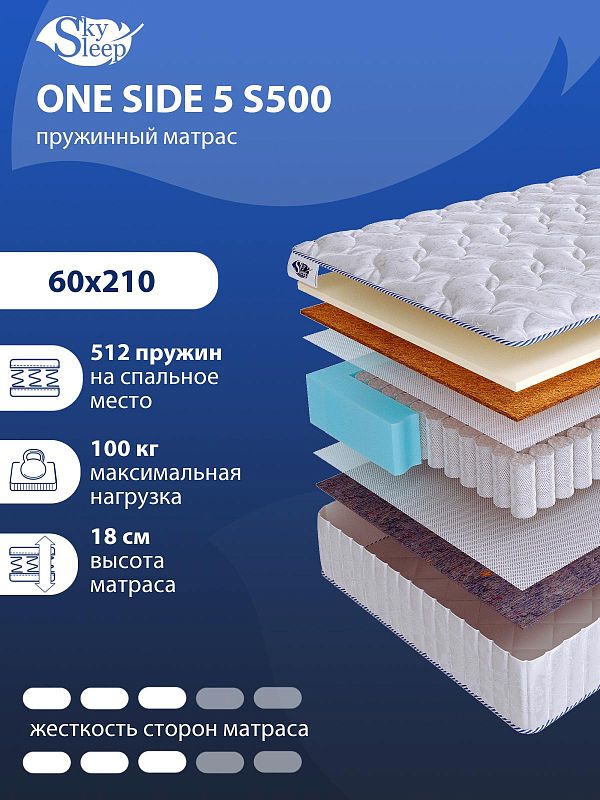 Матрас SkySleep ONE SIDE 5 S500