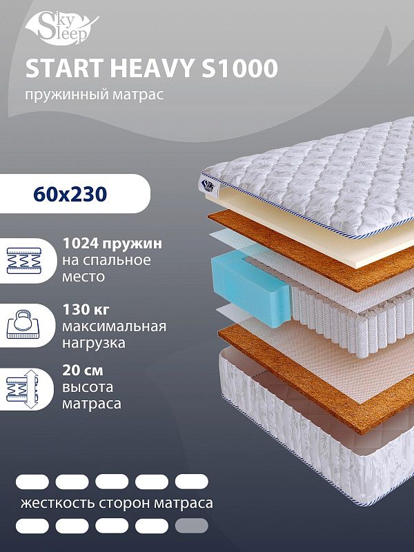 Матрас SkySleep START HEAVY S1000