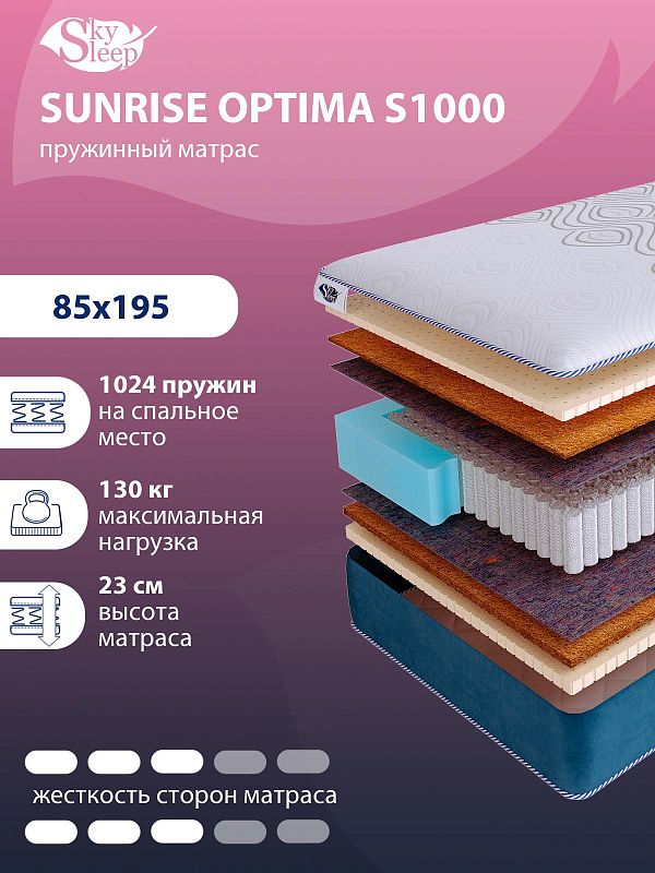 Матрас SkySleep SUNRISE Optima S1000