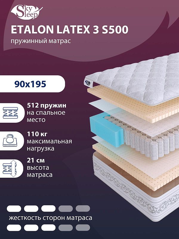 Матрас SkySleep ETALON LATEX 3 S500