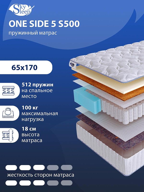 Матрас SkySleep ONE SIDE 5 S500