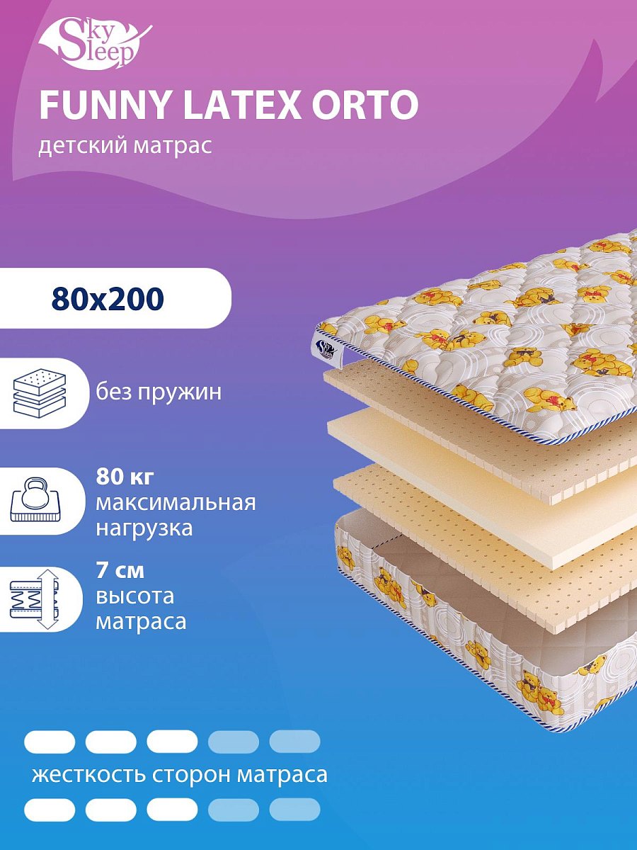 Матрас SkySleep FUNNY Latex Orto