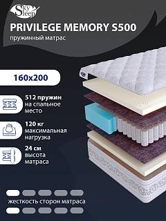 Матрас SkySleep PRIVILEGE MEMORY S500 фото 1