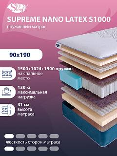 Матрас SkySleep SUPREME NANO LATEX S1000 фото 1