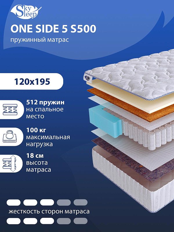 Матрас SkySleep ONE SIDE 5 S500