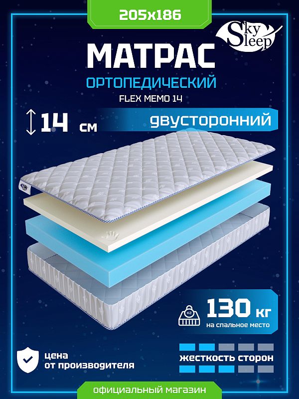 Матрас SkySleep Flex Memo 14