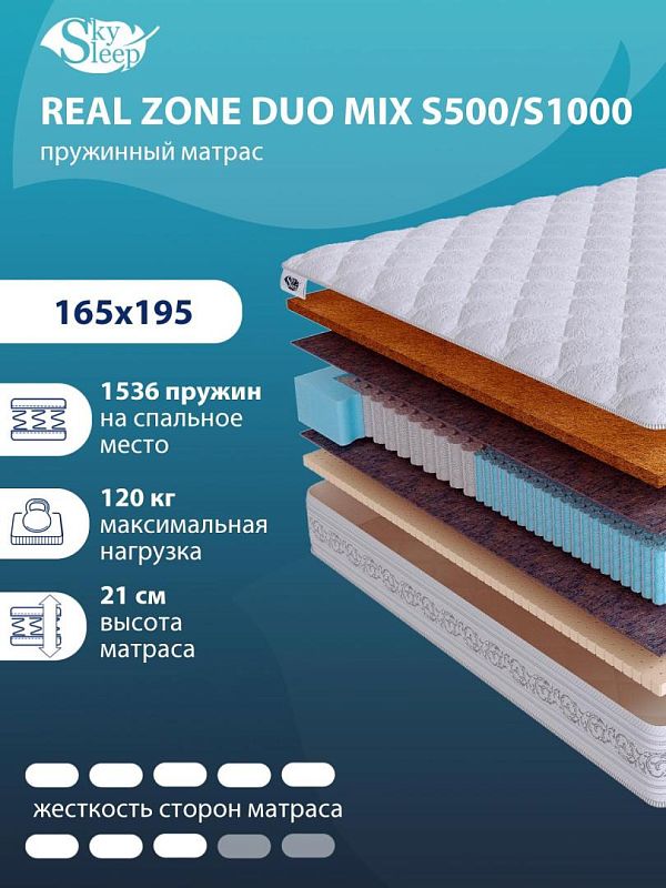 Матрас Real Zone Duo Mix S500/S1000