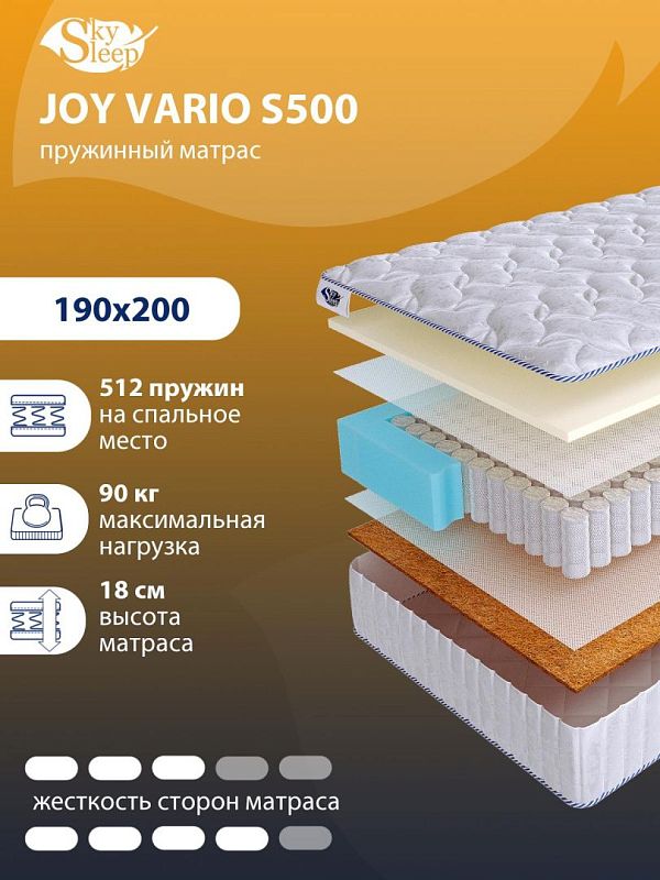 Матрас SkySleep JOY VARIO S500