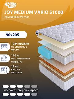 Матрас SkySleep JOY MEDIUM VARIO S1000 фото 1