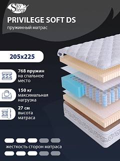 Матрас SkySleep PRIVILEGE SOFT DS фото 1