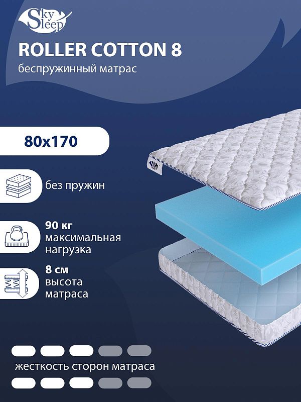 Матрас SkySleep ROLLER Cotton 8