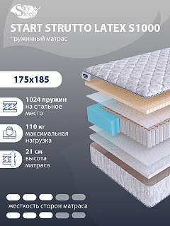 Матрас SkySleep START STRUTTO LATEX S1000 фото 1