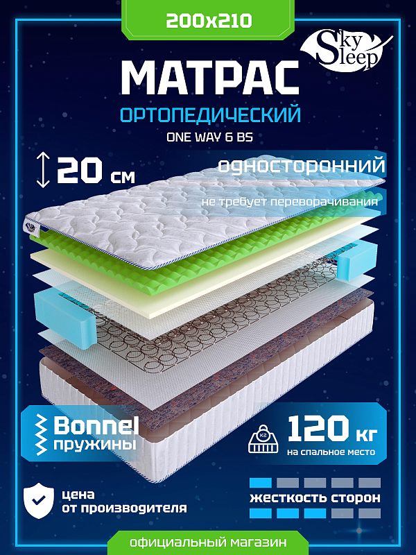Матрас SkySleep ONE WAY 6 BS