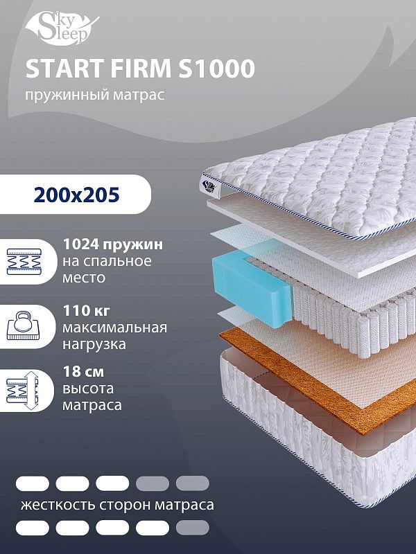 Матрас SkySleep START FIRM S1000
