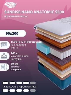 Матрас SkySleep SUNRISE NANO Anatomic S500 фото 1